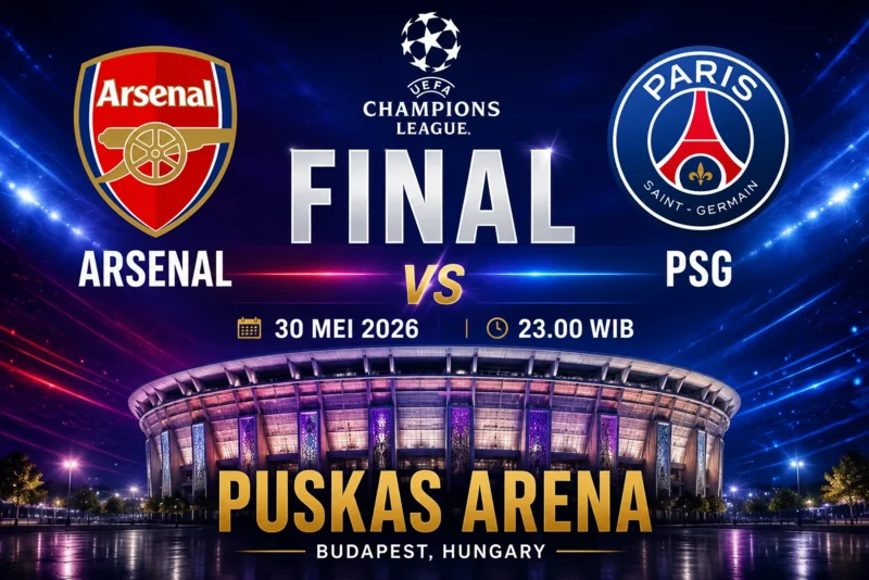 Road to Final Liga Champions 2026 Arsenal Tantang PSG di Puskas Arena.webp